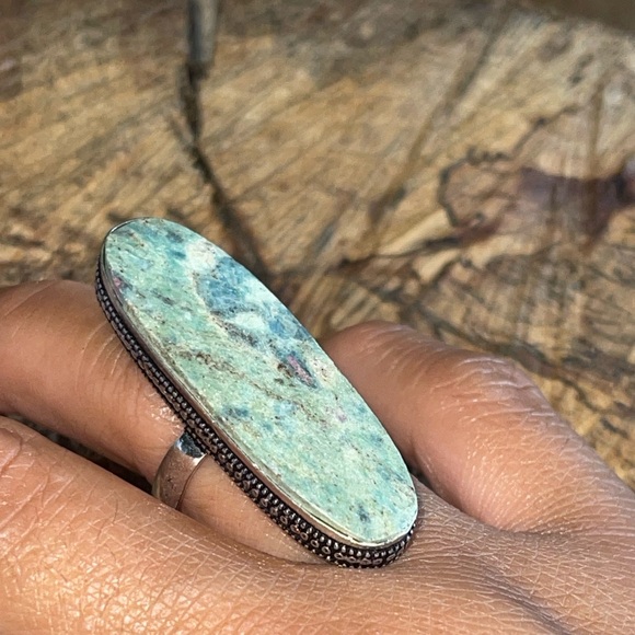 Ruby Fuchsite Ring Size 7 1/2 - Picture 5 of 6
